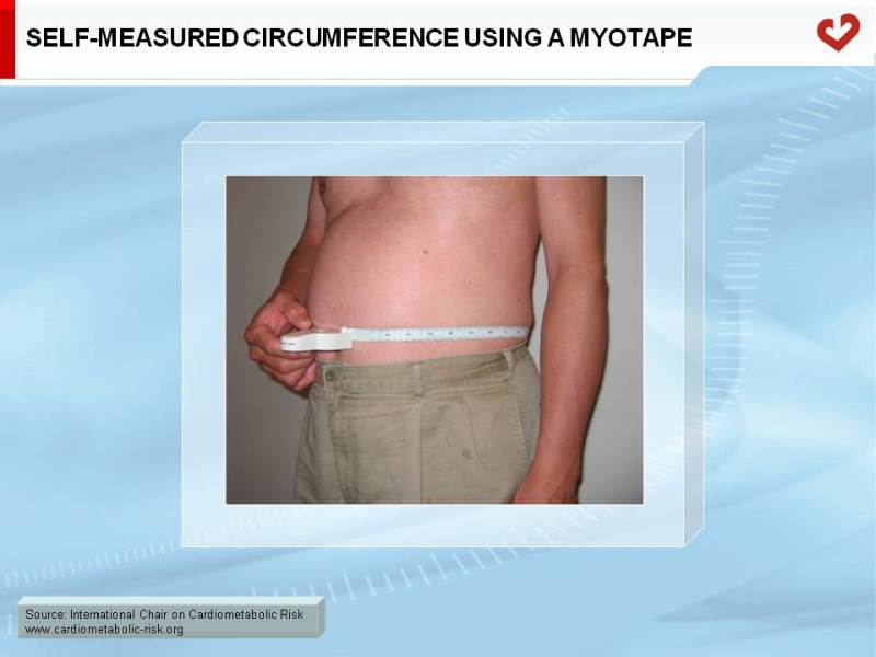 Self-measured circumference using a Myotape